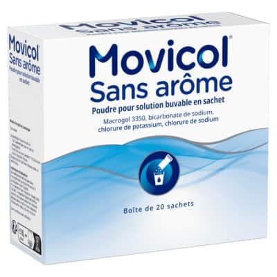 Movicol Sans Arome, Poudre pour Solution Buvable en Sachet - 20 Sachet(S) Papier Polyéthylène Aluminium