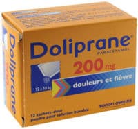 Doliprane 200 Mg Poudre pour Solution Buvable en Sachet-Dose B/12Paracétamol