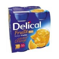 Delical Boisson Fruitee Nutriment Orange 4Bouteilles/200Ml