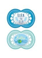 Mam Sucette Anatomique Silicone 2Ème Âge Message B/2 - Mam Baby France