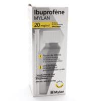 Ibuprofene Mylan 20 Mg/Ml Enfants et Nourrissons Sans Sucre, Suspension Buvable Édulcorée Au Maltitol et à la Saccharine Sodiqueibuprofène - 1 Flacon(S) Polytéréphtalate (Pet) Jaune(Brun) de 200 Ml Av