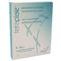 Tetraplaie Pans Adhésif Stérile 9X10Cm Pochette/10