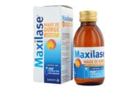 Maxilase Maux de Gorge Alpha-Amylase 200 U.Ceip/Ml, Sirop Fl/125Mlalpha-Amylase - 1 Flacon(S) en Verre Jaune(Brun) de 125 Ml