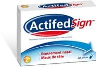 Actifedsign, Géluleparacétamol + Chlorphénamine Maléate + Acide Ascorbique