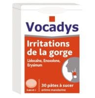Vocadys Pâtes à Sucer B/30Erysimum Extrait Sec Aqueux ; Énoxolone ; Lidocaïne Chlorhydrate - Cooper