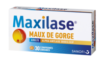 Maxilase Maux de Gorge Alpha-Amylase 3000 U. Ceip, Comprimé Enrobéalpha-Amylase - Plaquette(S) Thermoformée(S) Pvc Aluminium de 15 Comprimé(S)