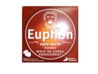 Euphon Sans Sucre, Pastille Édulcorée à la Saccharine