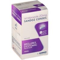 Omeprazole Sandoz Conseil 20 Mg Gél Gastro-Rés Plq/14Oméprazole - Plaquette(S) Aluminium de 14 Gélule(S)