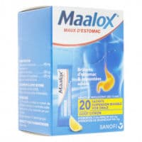 Maalox Hydroxyde D'Aluminium/Hydroxyde de Magnesium 400 Mg/400 Mg Cpr à Croquer Maux D'Estomac Fl/40Aluminium Hydroxyde ; Magnésium Hydroxyde
