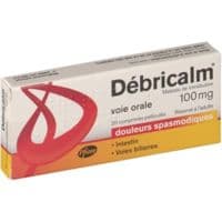 Debricalm 100 Mg, Comprimé Pelliculétrimébutine Maléate - Plaquette(S) Thermoformée(S) Pvc-Aluminium de 20 Comprimé(S)