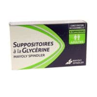 Suppositoire A la Glycerine Mayoly Spindler Suppos Adulte Sach/10Suppositoire à la Glycérine Adulte - Plaquette(S) Pvc Polyéthylène de 10 Suppositoire(S)