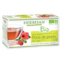 Herbesan Maté Bio Tisane Perte de Poids 20 Sachets