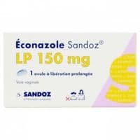 Econazole Sandoz L.P. 150 Mg, Ovule à Libération Prolongéeeconazole - Plaquette(S) Thermoformée(S) Pvc Polyéthylène de 1 Ovule(S)