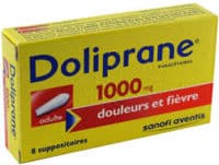 Doliprane 1000 Mg Suppositoires Adulte 2Plq/4 (8)Paracétamol