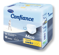 Confiance Men Slip Absorbant Jetable Absorption 5 Gouttes Medium Sachet/8