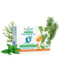 Puressentiel Respiratoire Pastilles Respiratoire Gorge Menthe-Pin - 18 Pastilles