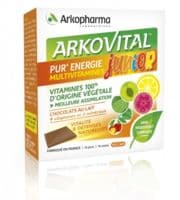 Arkovital Pur'Energie Multivitamines Carré Chocolat Junior Dès 3 Ans B/15 - Arkopharma