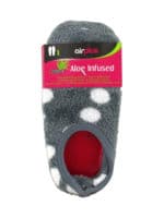 Airplus - Aloe Infused Footies Hydratantes - Gris à Pois Blancs