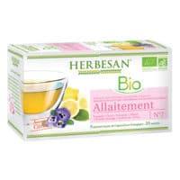 Herbesan Infusion Bio Tisane Allaitement 20 Sachets