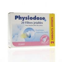 Physiodose Filtre + Embout B/20+2 - Laboratoires Gilbert