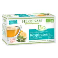 Herbesan Thym Bio Tisane Respiratoire 20 Sachets