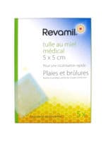 Revamil Tulle Au Miel Médical 5 Pansements Unitaires Stériles