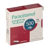 Paracetamol Teva 500 Mg, Géluleparacétamol - Plaquette(S) Thermoformée(S) Pvc-Aluminium de 16 Gélule(S)