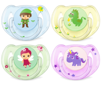 Avent Sucette Anatomique Décorée Silicone 6-18 Mois B/2 - Philips Avent