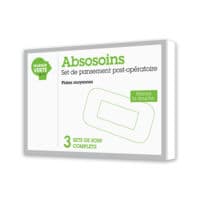 Absosoins Sets Pansements Moyennes Plaies  Boîte de 3 - Marque Verte Semes