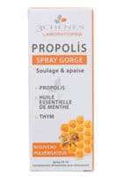 Les 3 Chênes Propolis Spray pour la Gorge 25Ml