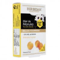 Herbesan - Billes Fourrées Miel de Manuka Iaa 10+ B/12