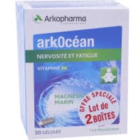 Arkocean Magnesium Marin Vitamine B6 Gélules Nervosité Fatigue 2B/30 - Arkopharma