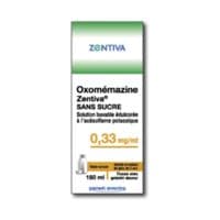 Oxomemazine Zentiva Lab 0,33 Mg/Ml Sans Sucre, Solution Buvable Édulcorée à l'Acésulfame Potassiqueoxomémazine - 1 Flacon(S) en Verre Brun de 150 Ml Avec Dispositif(S) Doseur(S) Polypropylène