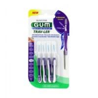 Gum Trav - Ler, 1,2 Mm, Manche Violet , Blister 4 - Gum Sunstar France