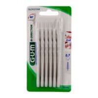 Gum Bi - Direction, 0,7 Mm, Manche Blanc , Blister 6 - Gum Sunstar France