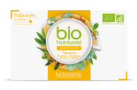 Nutrisanté Infusions Bio Tisane Cholestérol Régulation Des Sucres 20 Sachets