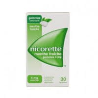 Nicorette 4 Mg Gom à Mâcher Médic Sans Sucre Menthe Fraîche Plq/30Gomnicotine - Plaquette(S) Thermoformée(S) Pvc Pvdc Aluminium de 30 Gomme(S)