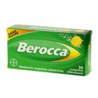 Berocca Comprimés Effervescents Sans Sucre T/30Zinc Citrate Trihydrate;Magnésium;Acide Ascorbique;Calcium;Acide Folique;Cyanocobalamine 0,1% Ws;Biotine;Thiamine Chlorhydrate Ester Phosphorique;Calcium