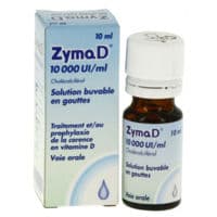 Zymad 10 000 Ui/Ml, Solution Buvable en Gouttesvitamine D3 - Cholécalciférol - Mylan