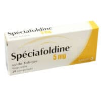 Speciafoldine 5 Mg, Compriméacide Folique - Plaquette(S) Thermoformée(S) Pvc Aluminium de 20 Comprimé(S)