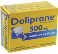 Doliprane 500 Mg Poudre pour Solution Buvable en Sachet-Dose B/12Paracétamol