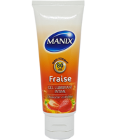 MANIX GEL LUBRIF FRAISE 80ML