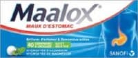 Maalox Hydroxyde D'Aluminium/Hydroxyde de Magnesium 400 Mg/400 Mg Cpr à Croquer Maux D'Estomac Plq/40Magnésium Hydroxyde + Hydroxyde D'Aluminium