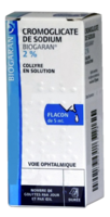 Cromoglicate de Sodium Biogaran 2%, Collyre en Solutioncromoglicate de Sodium - Flacon(S) Polyéthylène Basse Densité (Pebd) de 5 Ml