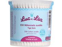 Luc et Lea Batonnets Ouates Tige Bois X 200 - Luc et Léa