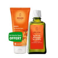 Weleda Huile de Massage Arnica 200Ml + Gel Douche Offert