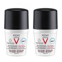 Vichy Homme Déodorant Anti-Transpirant Anti Trace 48H 2*Billes/50Ml