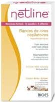 Netline Bandes de Cires Depilatoires Corps, Bt 12