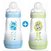 Mam Biberon Easy Start Anti-Colique 260 Ml Lot de 2_ Bleu & Vert - Mam Baby France