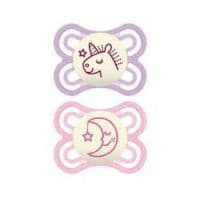 Mam Perfect Sucette Anatomique Nuit 0-6Mois B/2 - Mam Baby France